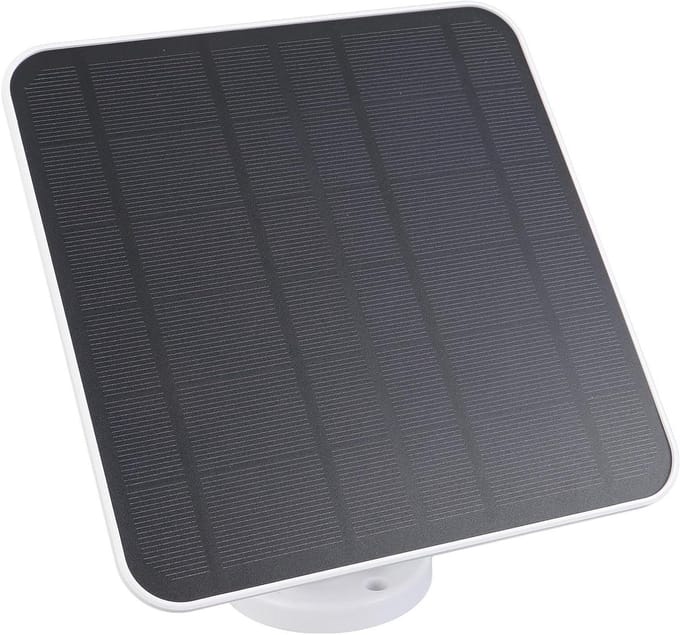Zonnepaneel Camera - Energie Oplader - Continu Stroom - IP66 Weerbestendig - 12W - Wit