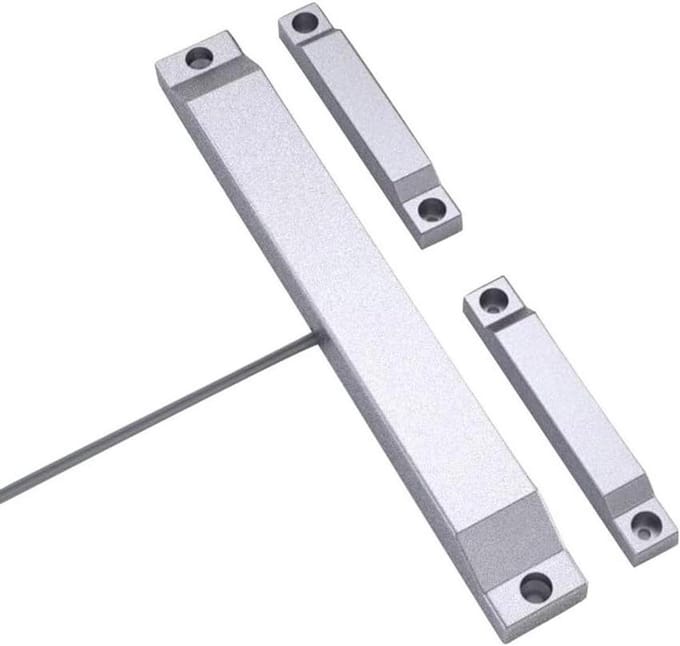 Magnetische Deurmelder - Alarm Sensor - Beveiliging Huis - Waterdicht Zinklegering - 22 cm - Zilver