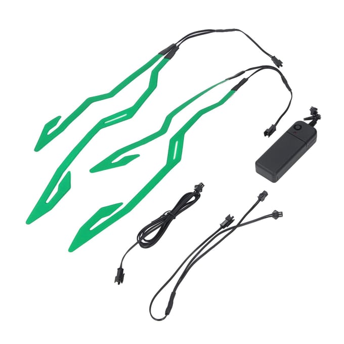 Motorhelm Licht 3 Modi Waterdicht LED Motorhelm Lichtstrip voor Fiets green
