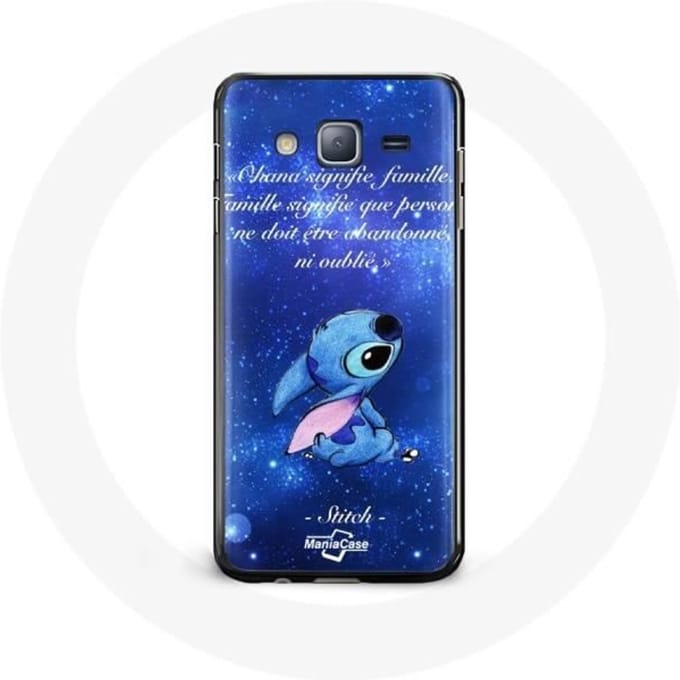 Coque pour Samsung Galaxy j3 2016 Stitch Ohana Citation