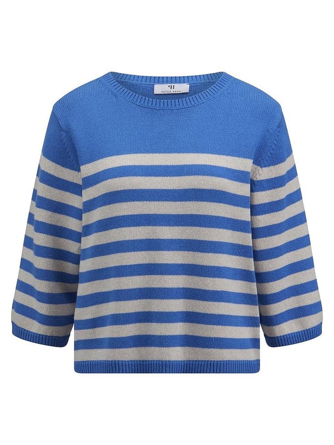 Trui ronde hals Van Peter Hahn blauw