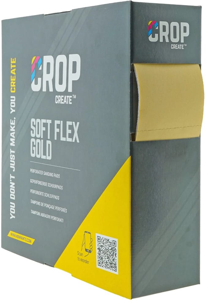 CROP SoftFlex Gold Schuurpads op Rol 115mm korrel 800