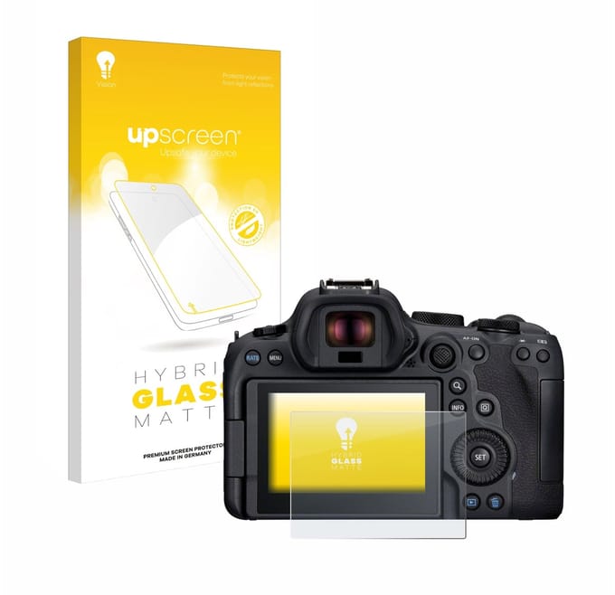 upscreen - Screenprotector voor Canon EOS R6 Mark II - Folie Beschermfolie Beschermglas matte