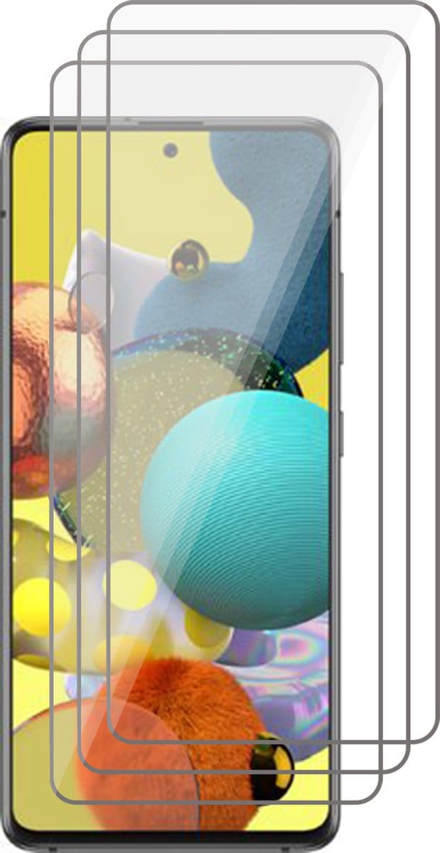 Screenprotector geschikt voor Samsung A51 A52 S20 FE - Beschermglas Screen Protector Glas - 3 stuks