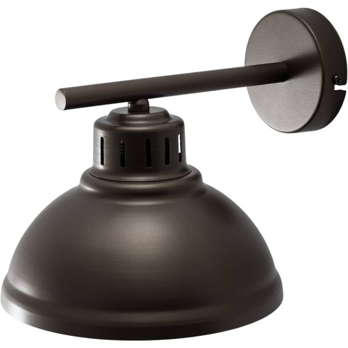 Luminex Wandlamp Sven, titanium-goudkleurig, Ø 21 cm, staal