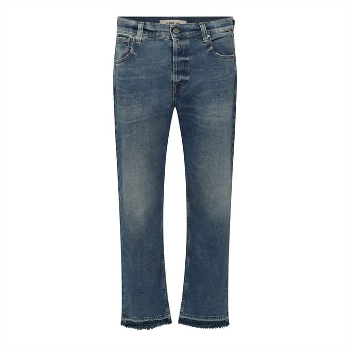 Replay Dames/Dames Rechte Jeans (Blauw)