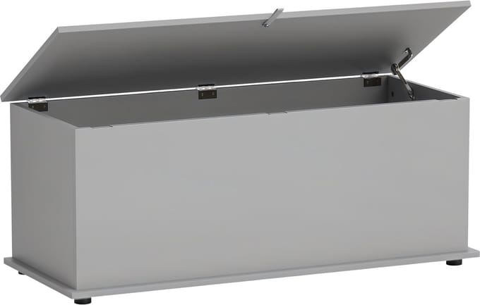 HOMCOM-Opbergkist-100x40x40cm-Spaanplaat-Grijs