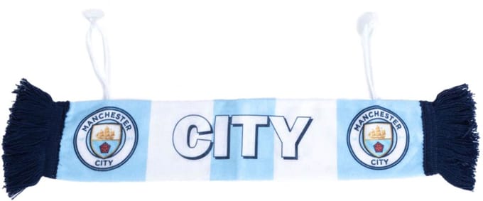 Manchester City mini auto sjaal BL wit/blauw