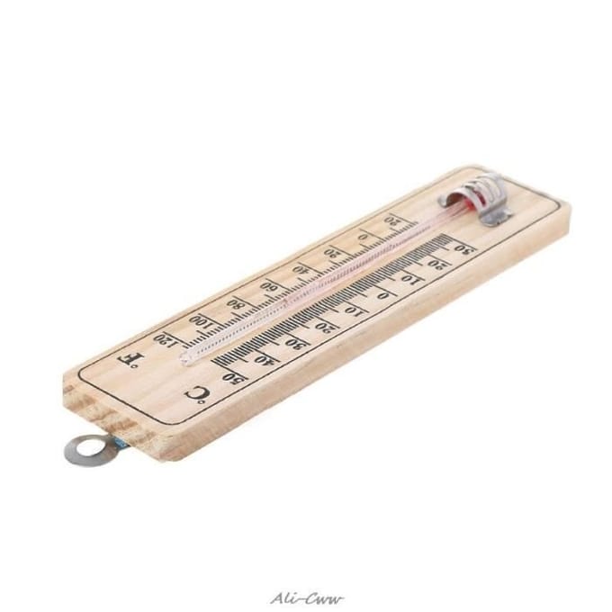 Wandthermometer - Nieuw - Binnen/Buiten - Celsius/Fahrenheit aflezing - Hout - 15cm