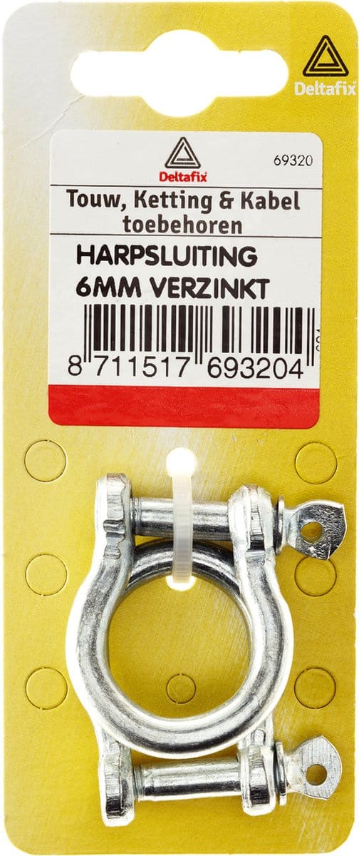 Deltafix Harpsluiting 5mm. 2 stuks.
