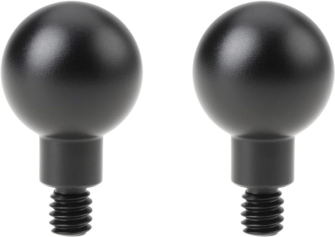 Adapter Mount - Kogelkop Bevestiging - Camera Positioneren - Compact Aluminium Ontwerp - 20x34mm - Zwart