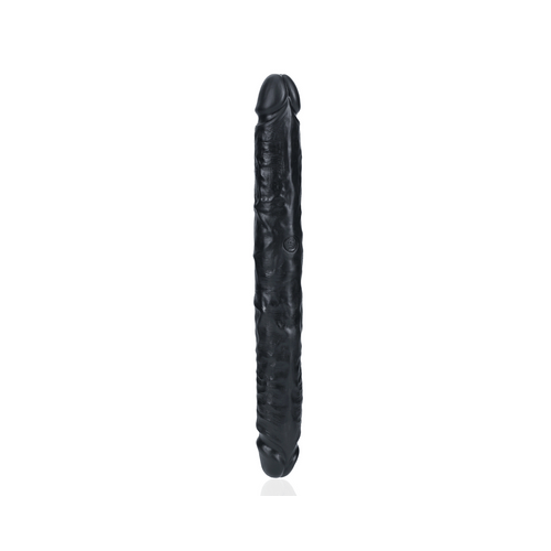 RealRock by Shots Slim dubbel Ended dildo's 12 / 30,5 cm - Zwart