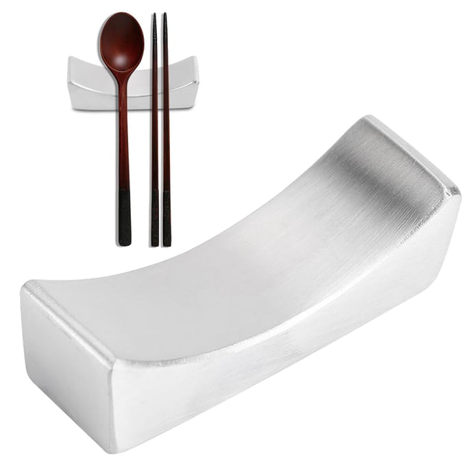 Porte-baguettes réutilisable antiadhésif en acier inoxydable 304 white
