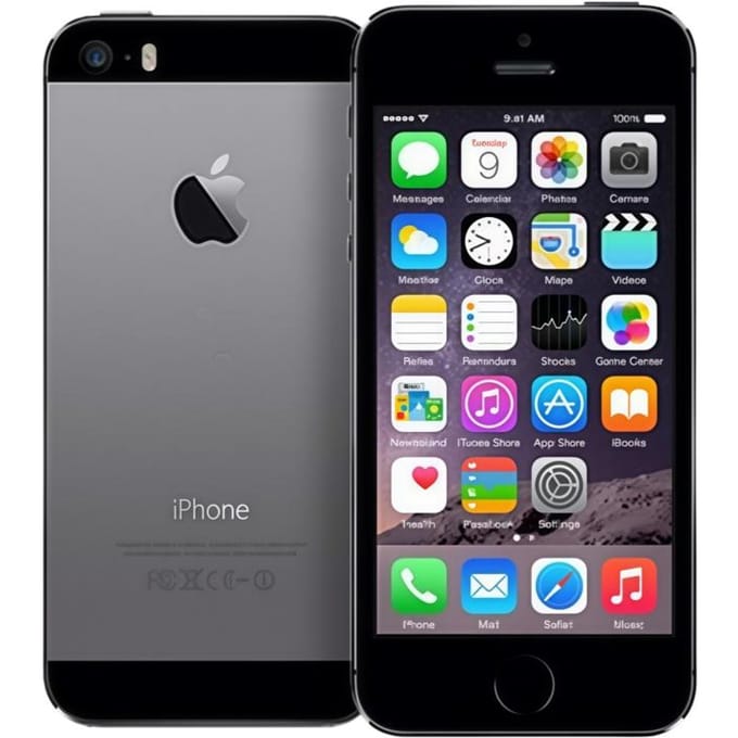 Apple iPhone 5S 16GB Goud/Zwart - Refurbished Ontgrendelde Smartphone, Volledig Getest zwart