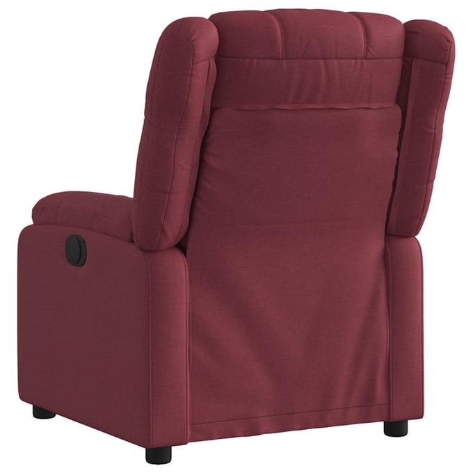vidaXL - Fauteuil - verstelbaar - stof - wijnrood