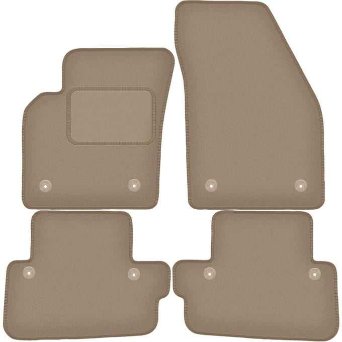 Beige veloursmatten voor: Volvo C70 II coupé (2005-2013)