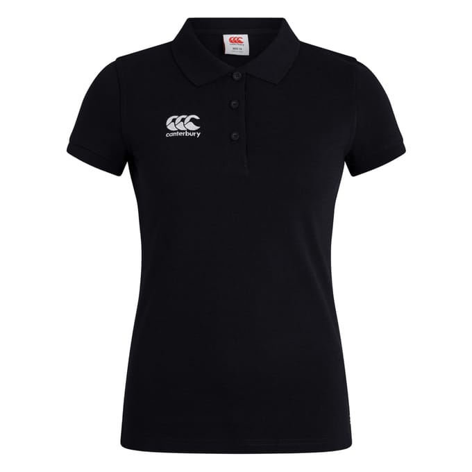 Canterbury Dames/Dames Waimak Poloshirt (Zwart)