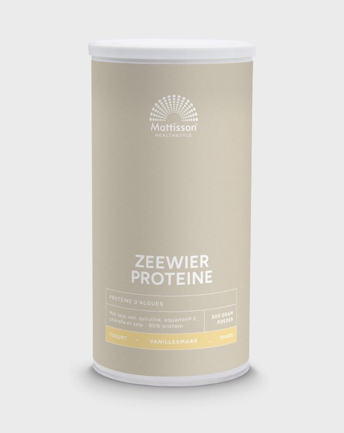 Mattisson - Zeewier Protein Shake - 80% Eiwit - Vegan Eiwitshake - Vanille - 500 Gram