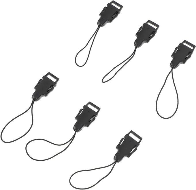 Camera Buckle Set - Strap Adapter - Camera Beveiligen - Quick Release Clip - 20 Stuks - Zwart