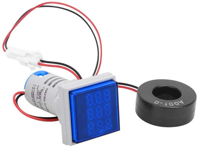 Digitale Spanningsmeter - Stroomtester - Elektrische Metingen - Multifunctioneel Display - AC 60-500V - Blauw