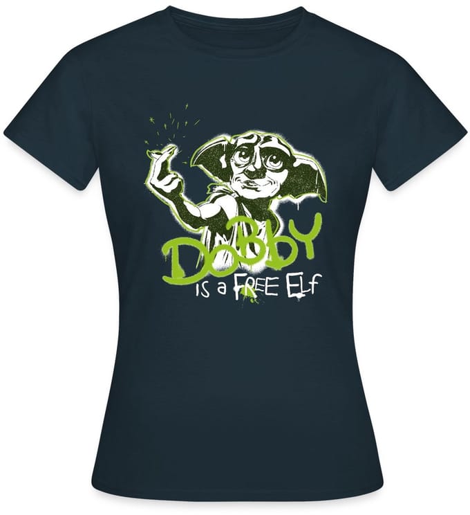 Harry Potter Dobby Is Een Vrije Elf T-Shirt Dames