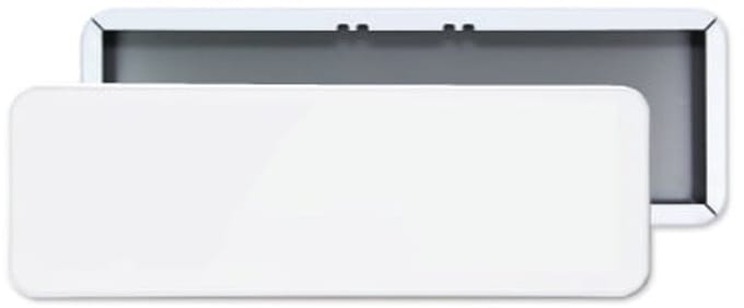 Parkeerbord 60x20 cm - blanco
