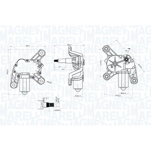 Ruitenwissermotor MAGNETI MARELLI 064070700010
