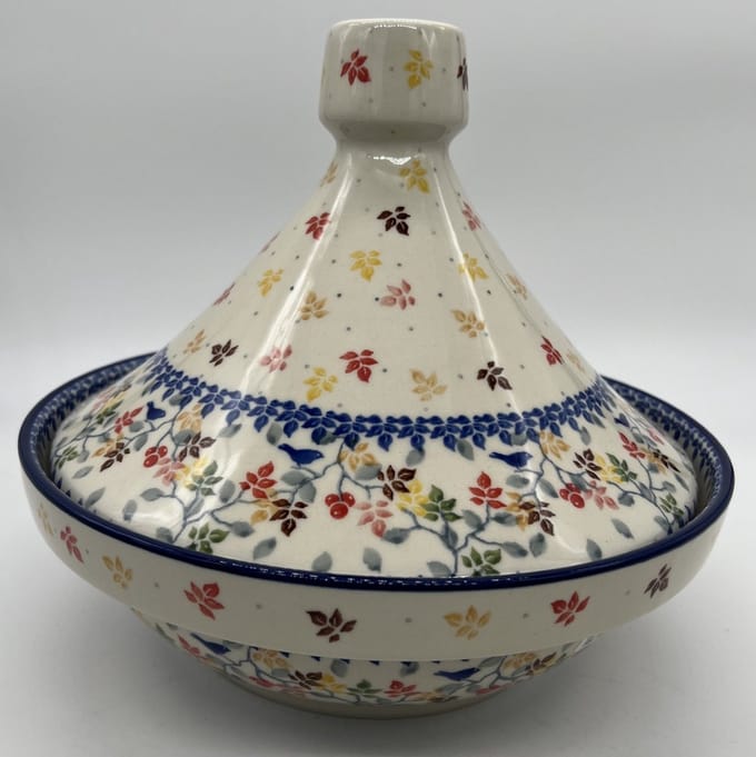 Bunzlau keramiek Tajine gekleurd blad 3208X