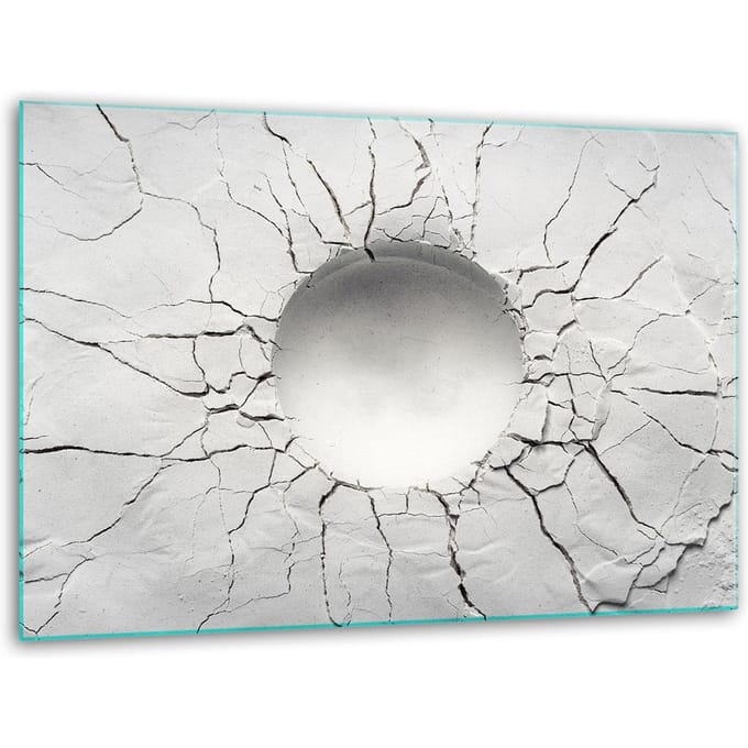 TMK ArtDeko - Snijplank - Glas - 40x30cm - Wit