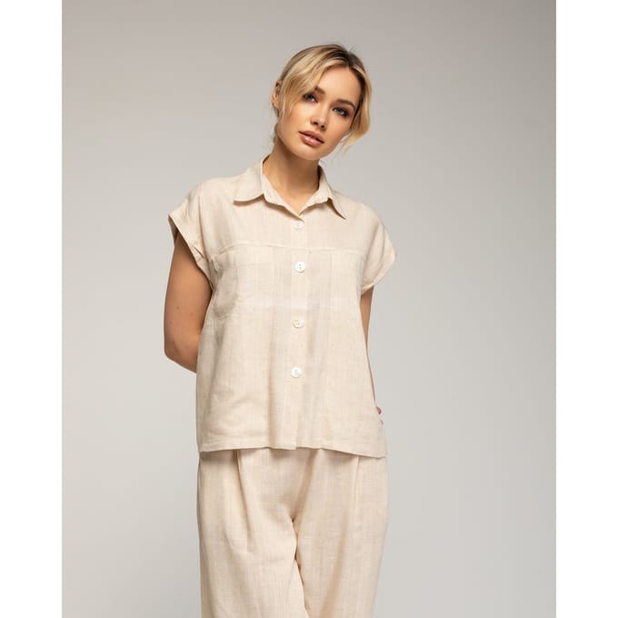 Blouse met borstzakken