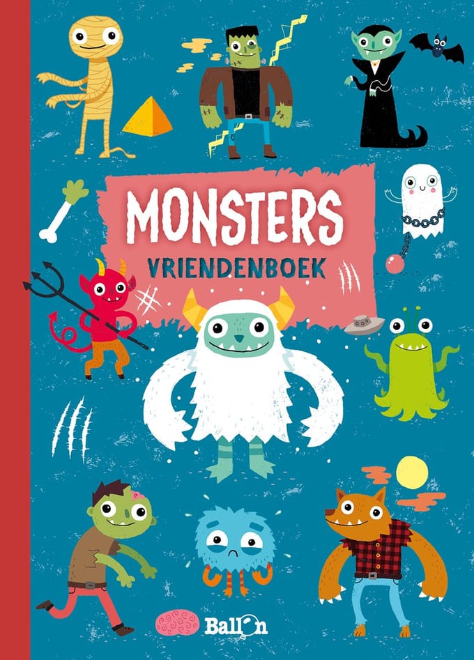 Ballon Vriendenboek - Monsters