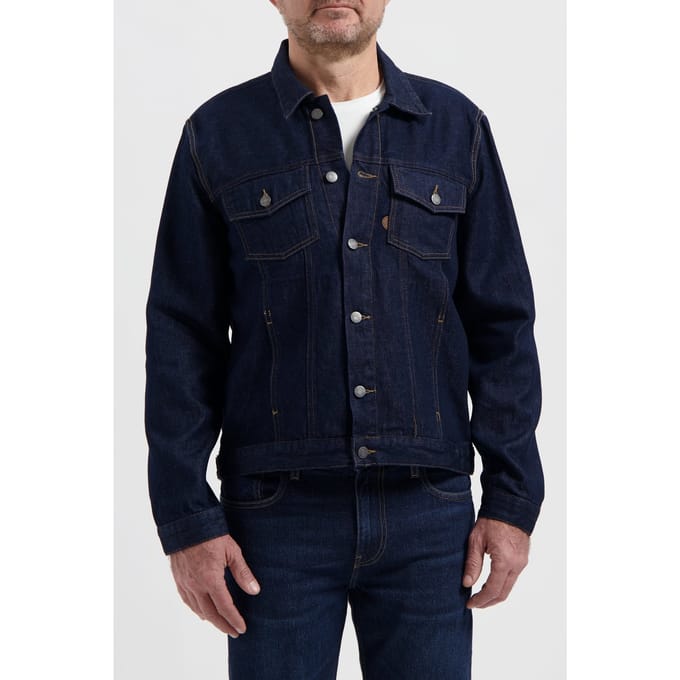 Mud Jeans Benny Denim Jacket Dry Taglia: M | Giacche di jeans Outlet | Uomo | Blu