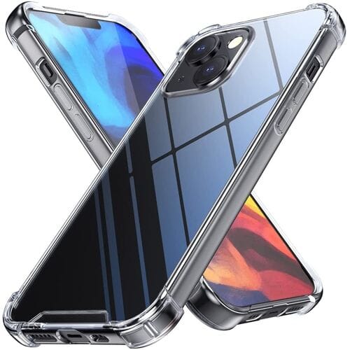 ShieldCase Shock case geschikt voor Apple iPhone 13 - schokbestendige case met Extra stevige randen - siliconen materiaal - transparant