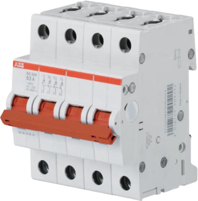 ABB SD204/50 Lastscheidingsschakelaar Met aanraakbeveiliging 1 stuk(s) Piece