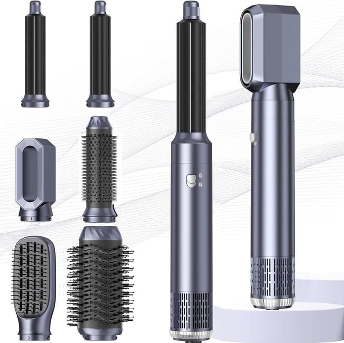 Multifunctionele 6-in-1 Föhnborstel Set - Warme Lucht Styler voor Haarstyling