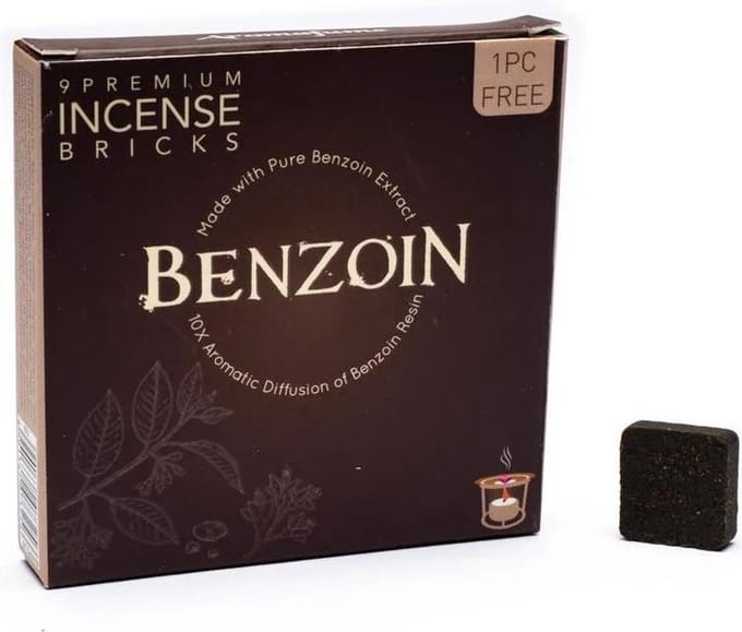 Aromafume - benzoe - wierookblokjes - wierook - 9 stuks