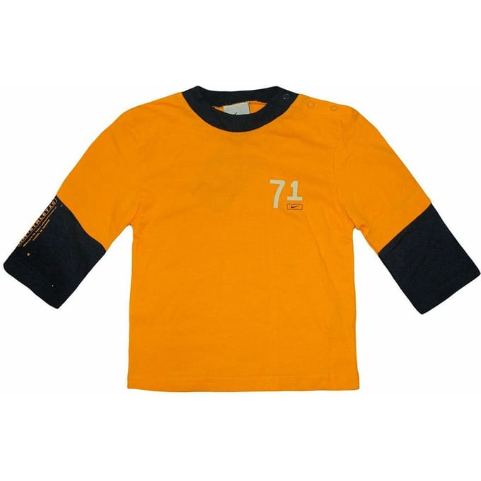 Nike Athletics Lange Mouw Crew Hals Geel Kinder Top 462494 710