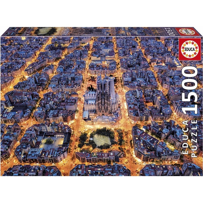Puzzle - EDUCA - Barcelona - 1500 pieces - Theme Architecture - Dimensions 85x60 cm