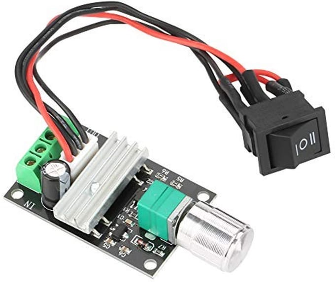 Dailygoody - DC Motor Speed Controller - Regelaar - Compact en Efficiënt - 6V 12V 24V - Voor Hobbyprojecten - 3A - Ideaal voor Motorbesturing