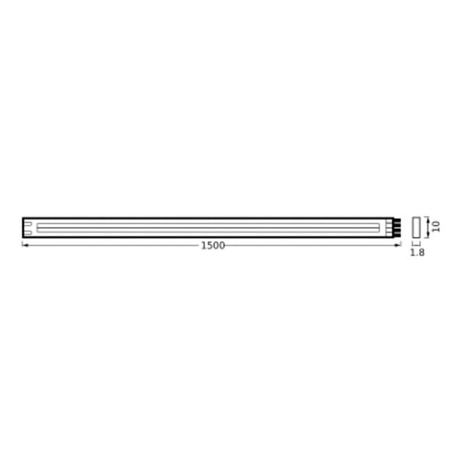 LEDVANCE FLEX COB 1.5M LED strip TW RC, geel, 14W, 500lm