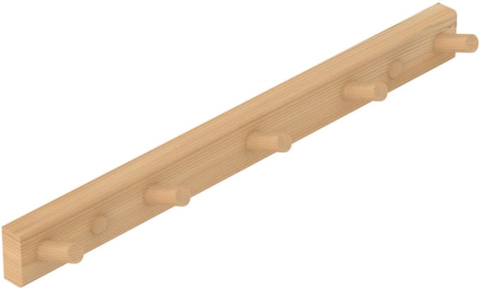 Pine 5-Haaks Houten Sauna Kapstok