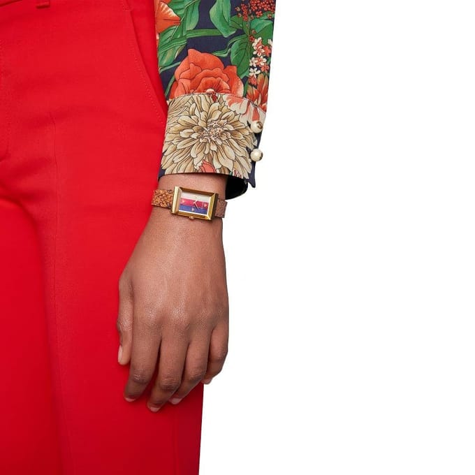 Gucci YA147402 G-Montuur Multicolor Horloge voor dames