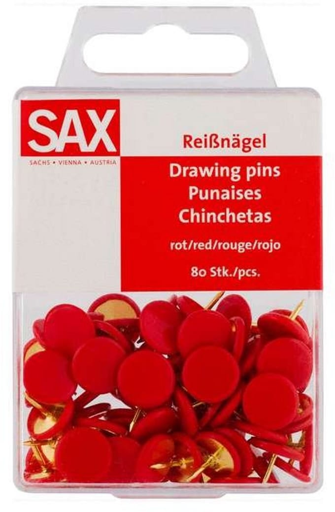 Sax - punaises rood - 80 stuk