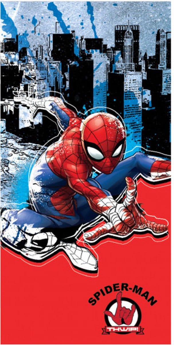 Spiderman Badlaken - Strandlaken - Sneldrogend - Handdoek - 70x140 cm