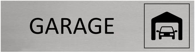CombiCraft Aluminium deurbordje Garage 165x45mm - per stuk