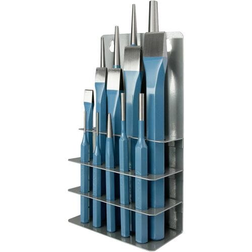 Beitel set - drevel set - Slag gereedschap assortiment - 10-delig