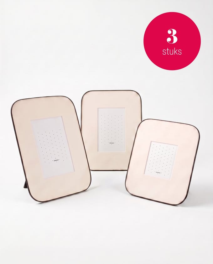 vtwonen - Fotolijsten - Metaal - Zwart - Set van 3 - Verschillende Formaten
