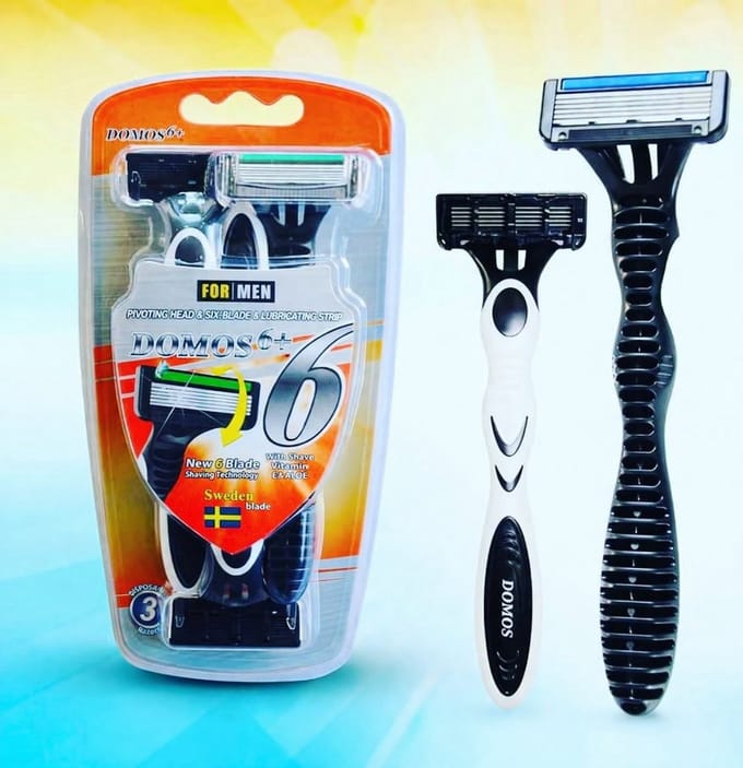 DOMOS 6+ Scheermes 6-Blads Technologie – Comfortabel & Glad Scheren