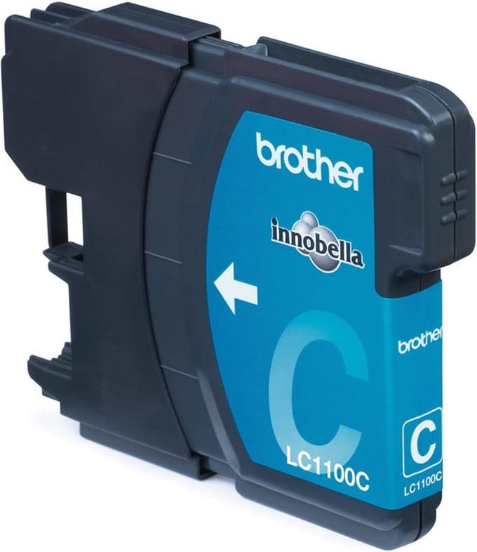 Inktcartridge brother lc-1100c blauw | 1 stuk | 5 stuks