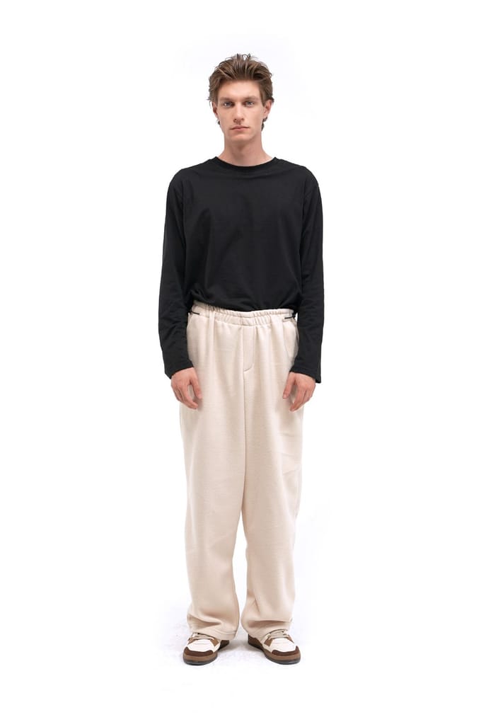 Heren Relaxed Fit Wijde Pijpen Instapbroek
